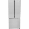 Nexel Refrigerator & Freezer Combo, 16 Cu. Ft., French Doors, Stainless Steel 243228